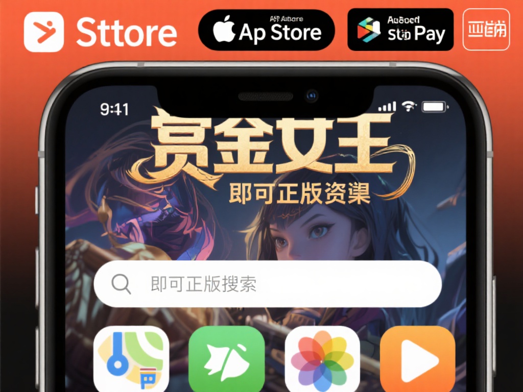 应用商店搜索：打开手机常用的应用商店，如苹果App